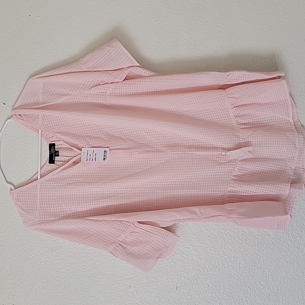NWT Suzanne Betro Pink Top 2x